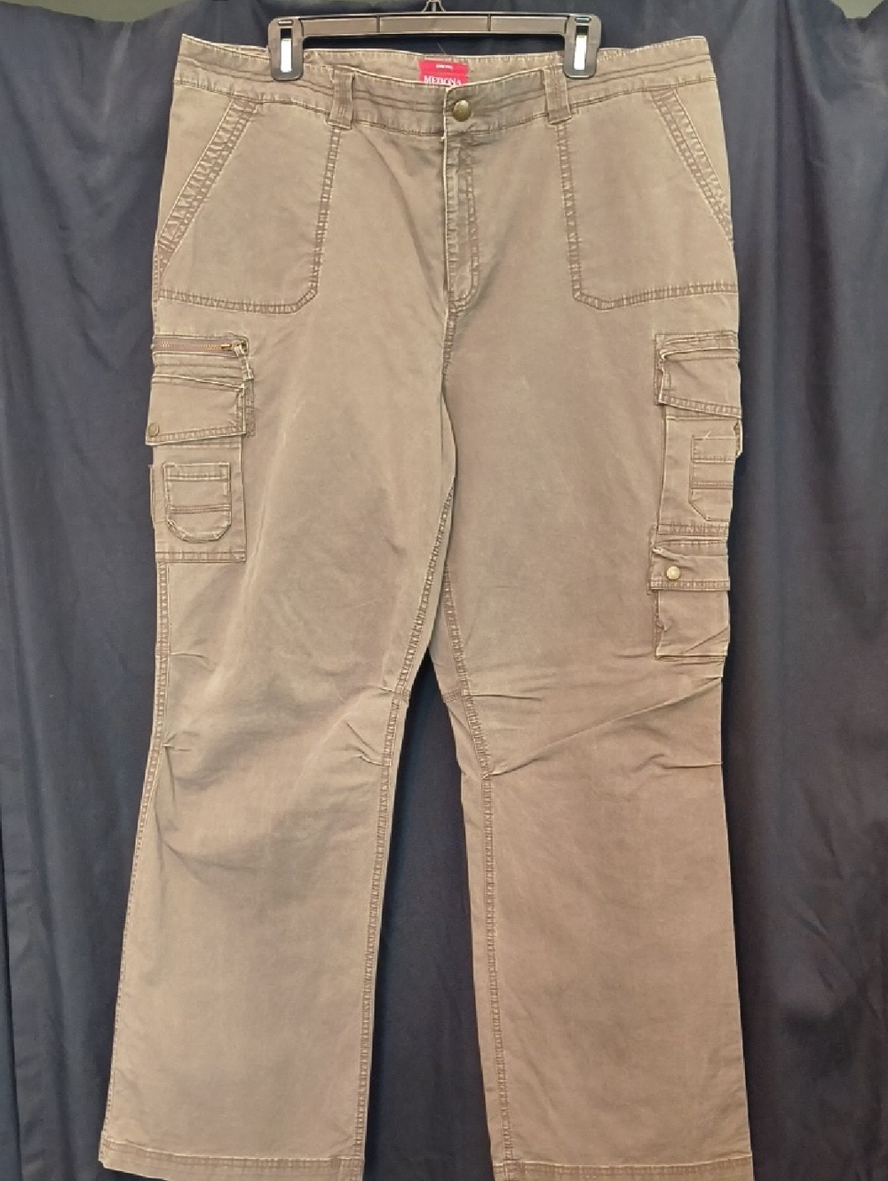 Merona Women's Olive Green Cargo Pants w/Multi-Pocket Utility Style Item #0039